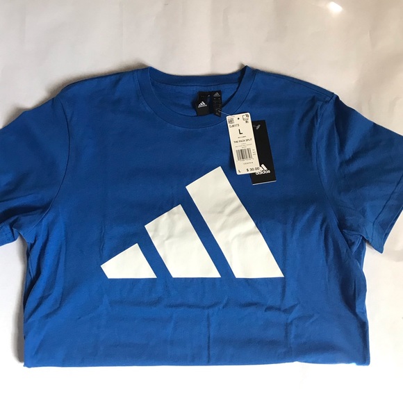 Adidas Men’s The Pack Split T-shirt Blue - Picture 14 of 15